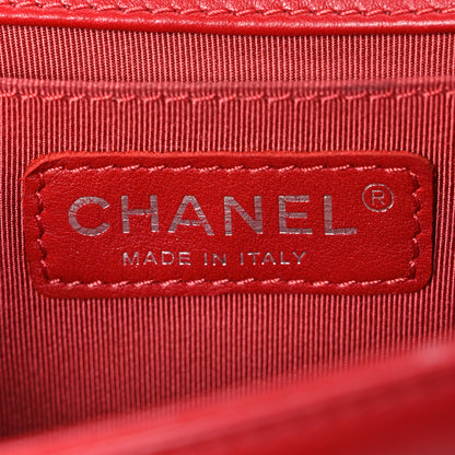 Chanel Lambskin Quilted Small Boy Flap Red 6 of 10
