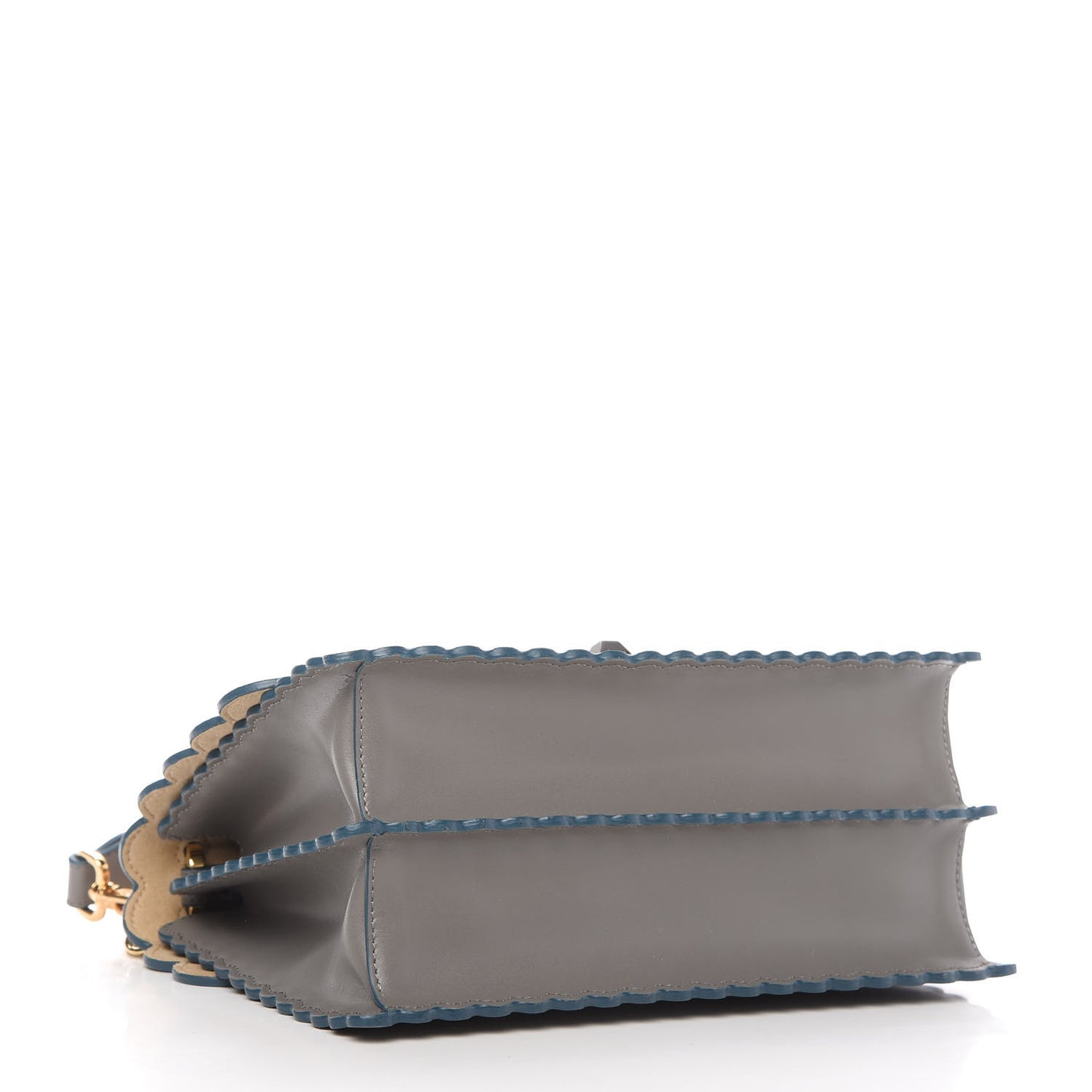 Vitello Liberty Scalloped Studded Kan I Shoulder Bag Argilla