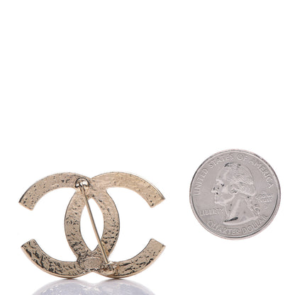 Chanel Pearl CC Brooch Pin Gold 3 of 4