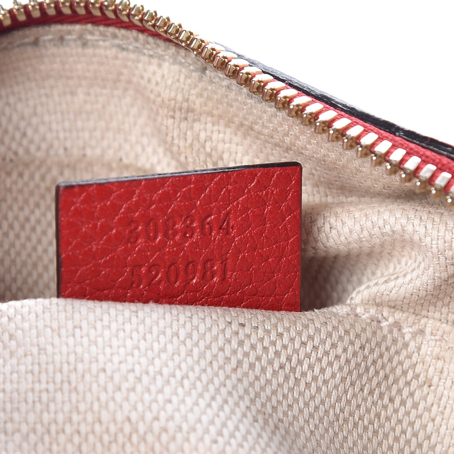 Gucci Pebbled Calfskin Small Soho Disco Bag Tabasco Red 7 of 17