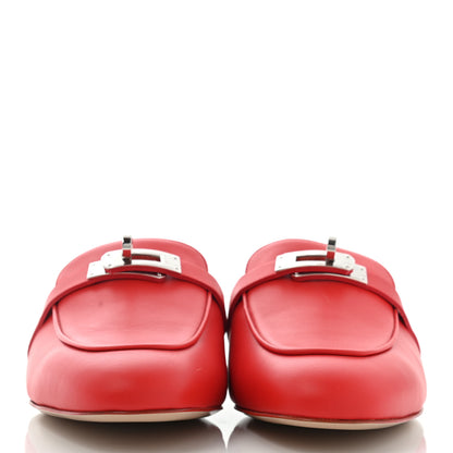 Hermes Calfskin Oz Mules 38 Pavot 2 of 8