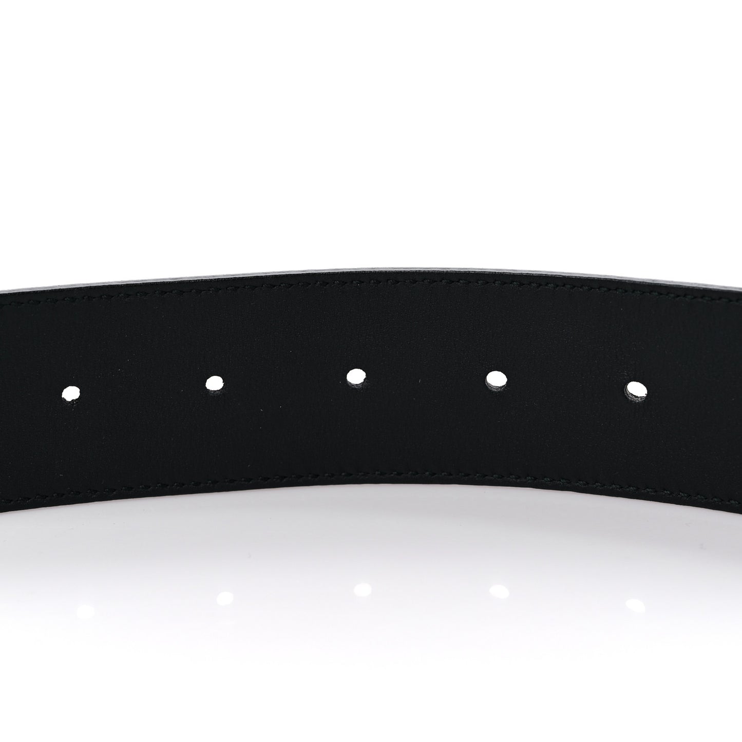 Textured Dollar Calfskin Nickel Double G 40mm Belt 90 36 Black