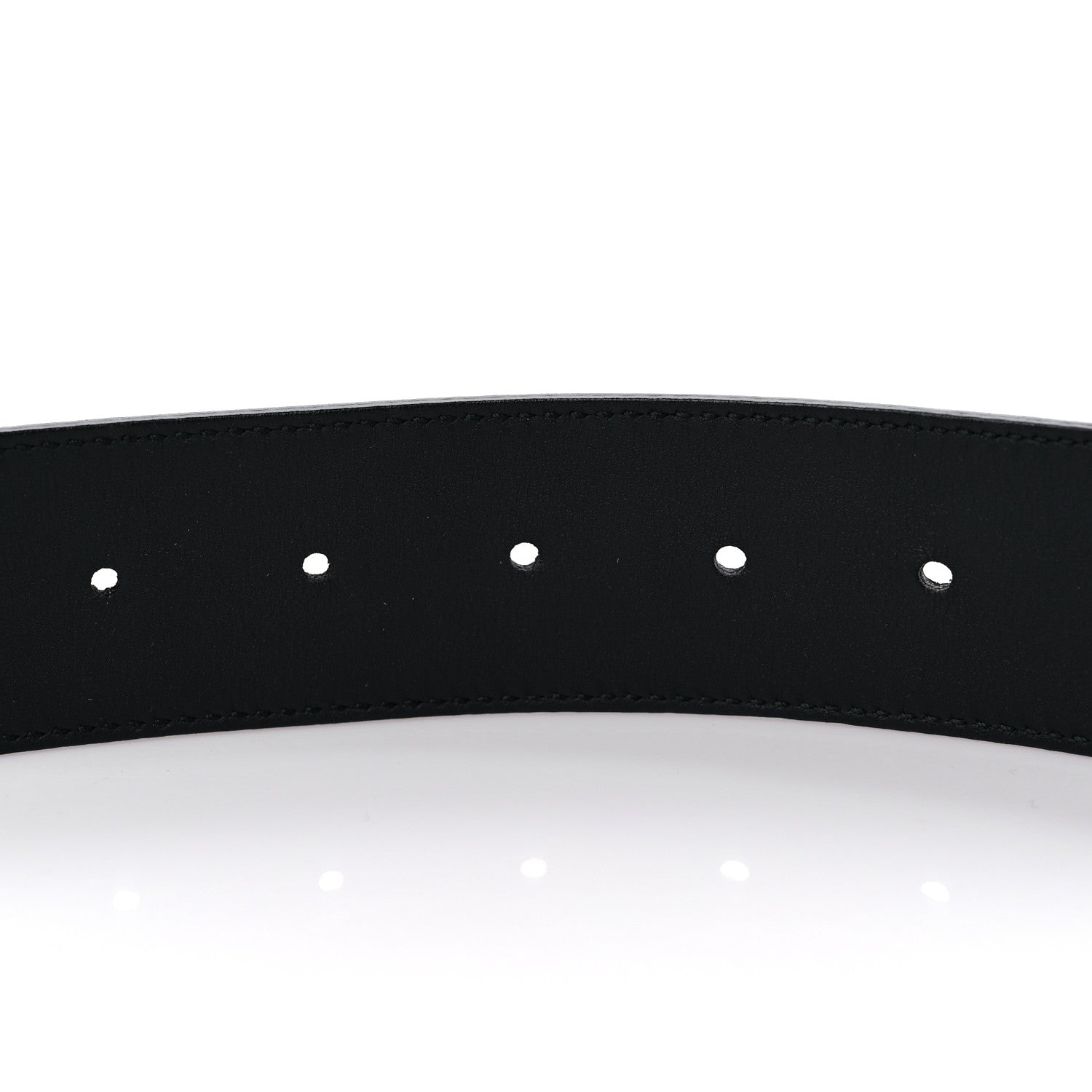Gucci Textured Dollar Calfskin Nickel Double G 40mm Belt 90 36 Black 4 of 6