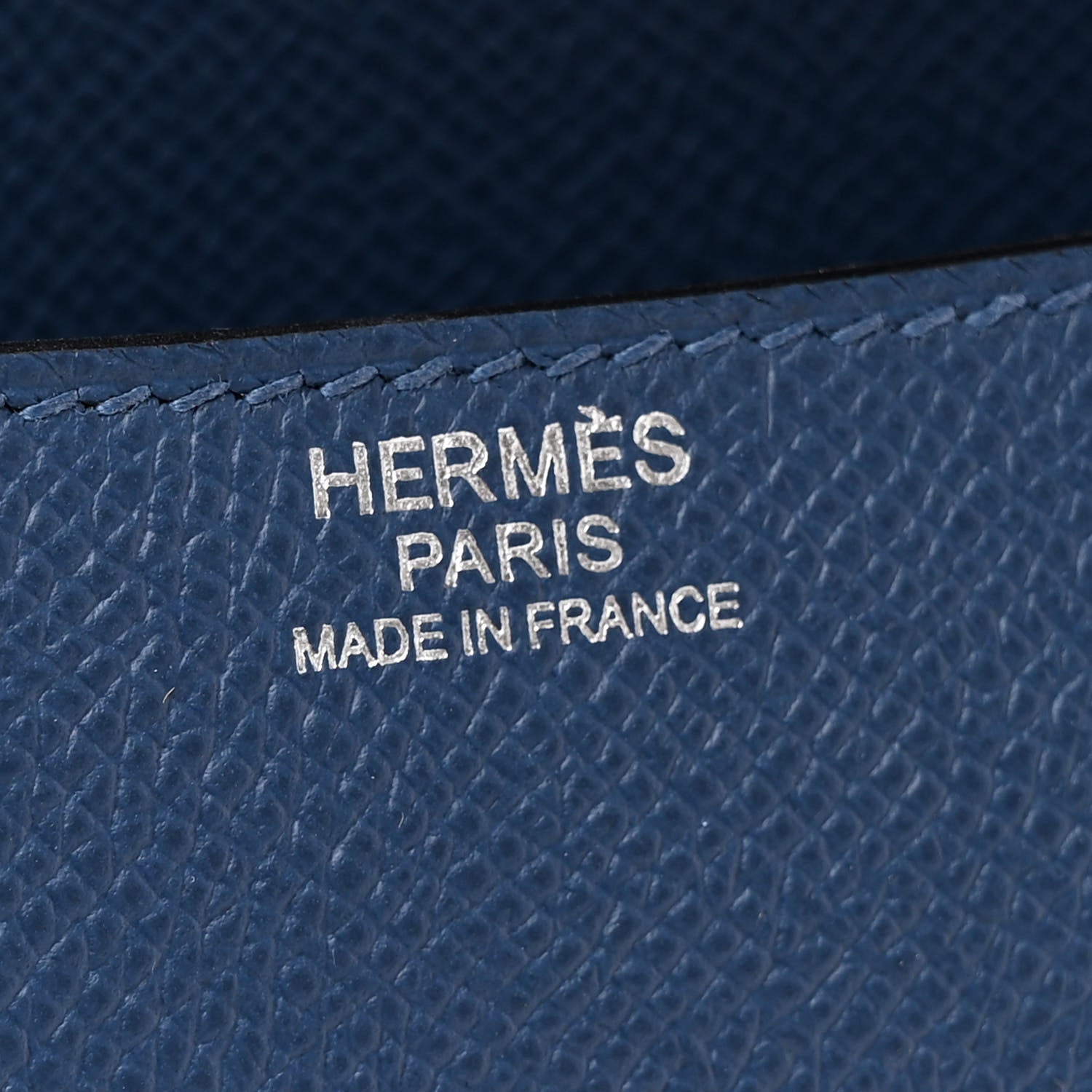 Hermes Epsom Enamel Constance 24 Deep Blue 7 of 14