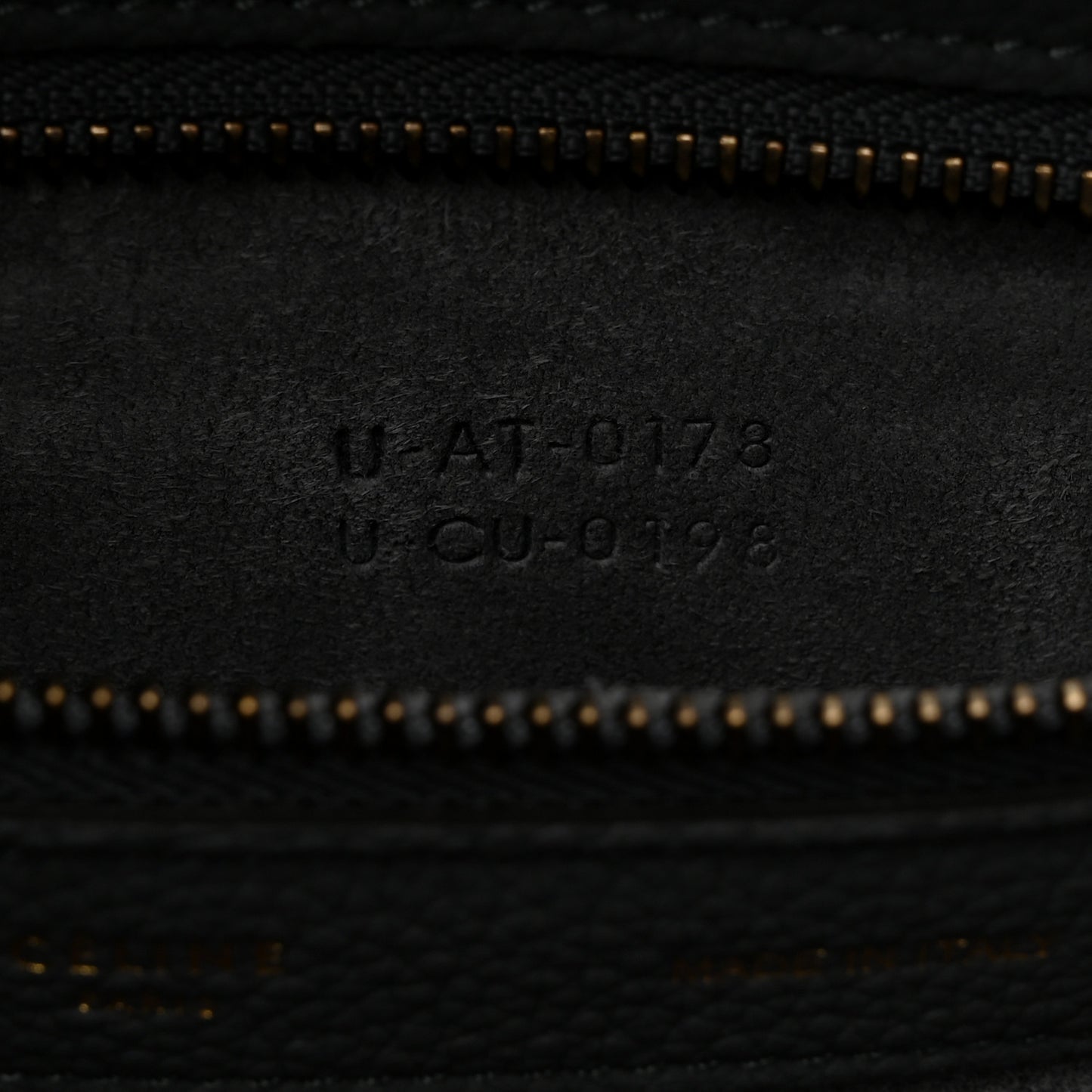 Drummed Calfskin Mini Luggage Kohl