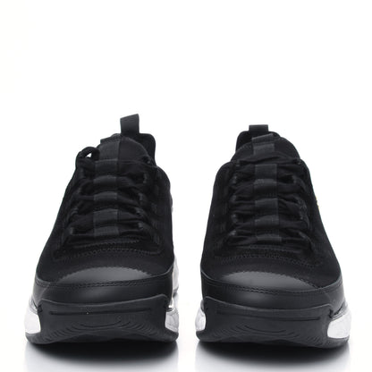 Chanel Velvet Calfskin Mixed Fibers CC Sneakers 37.5 Black 2 of 9
