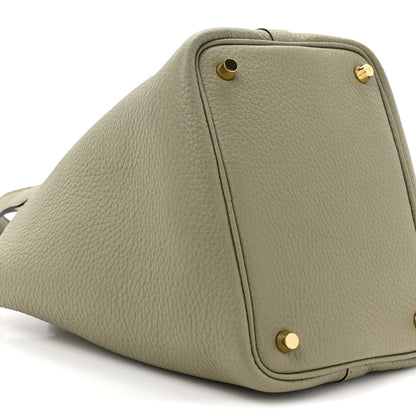 Hermes Taurillon Clemence Picotin Lock 18 PM Sauge 10 of 11