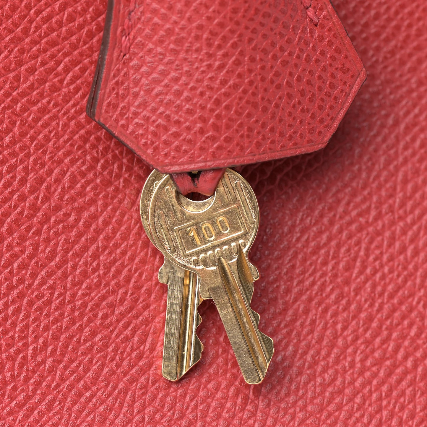 Epsom Birkin 35 Rouge Casaque