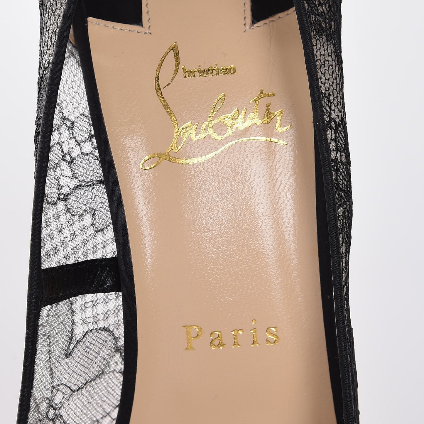 Dentelle Chantilly Follies Lace 100 Pumps 39 Black