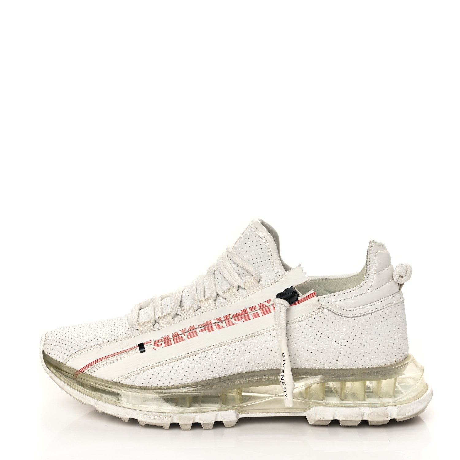 Givenchy Calfskin Spectre Low Runners Sneakers 39 White Red 1 of 7