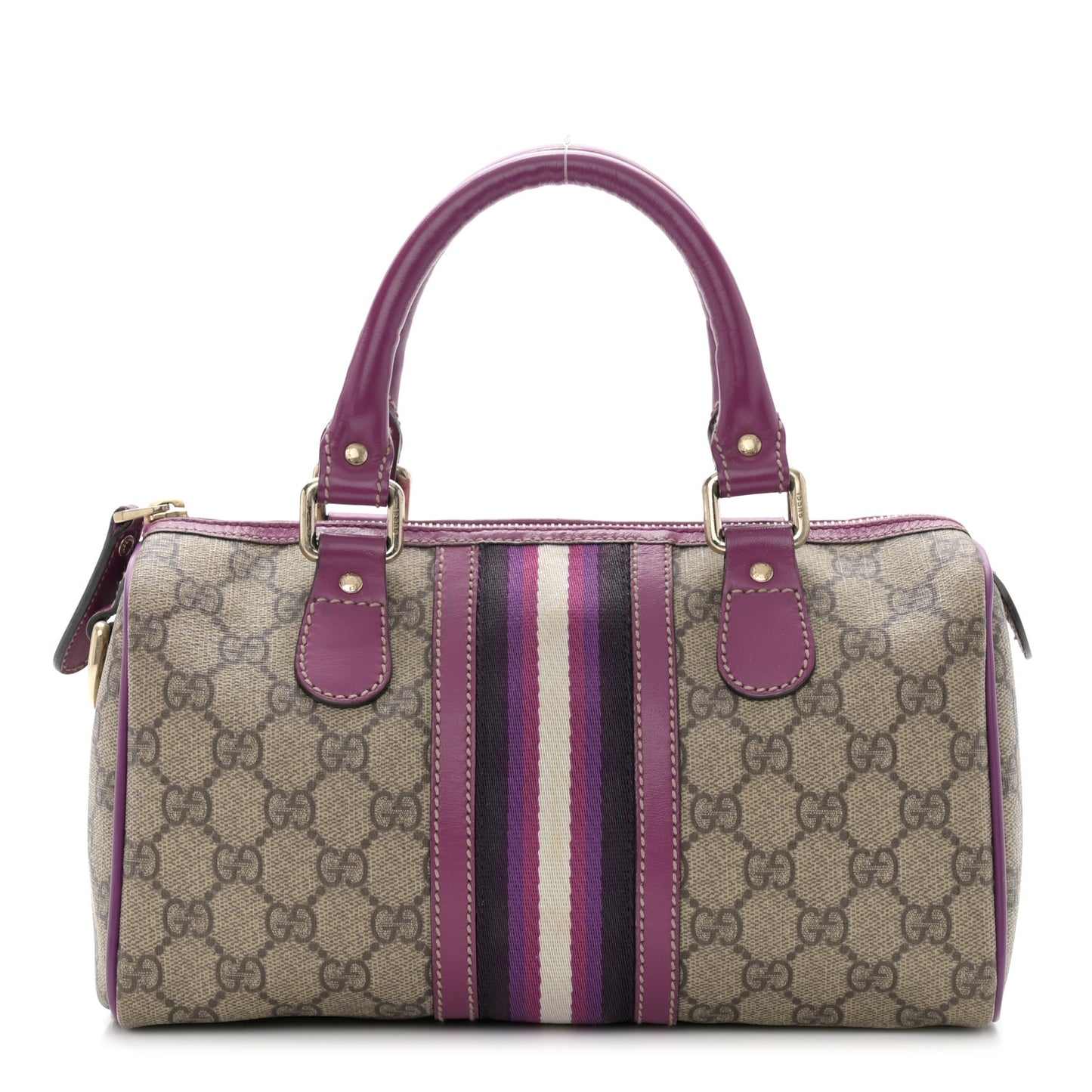 Monogram Vintage Web Small Boston Purple