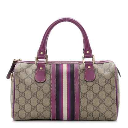 Gucci Monogram Vintage Web Small Boston Purple 1 of 12