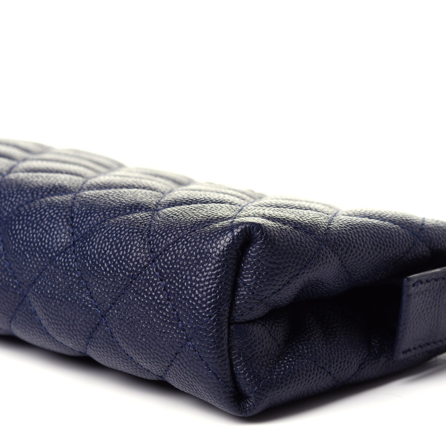 Caviar Quilted Small Pouch Navy