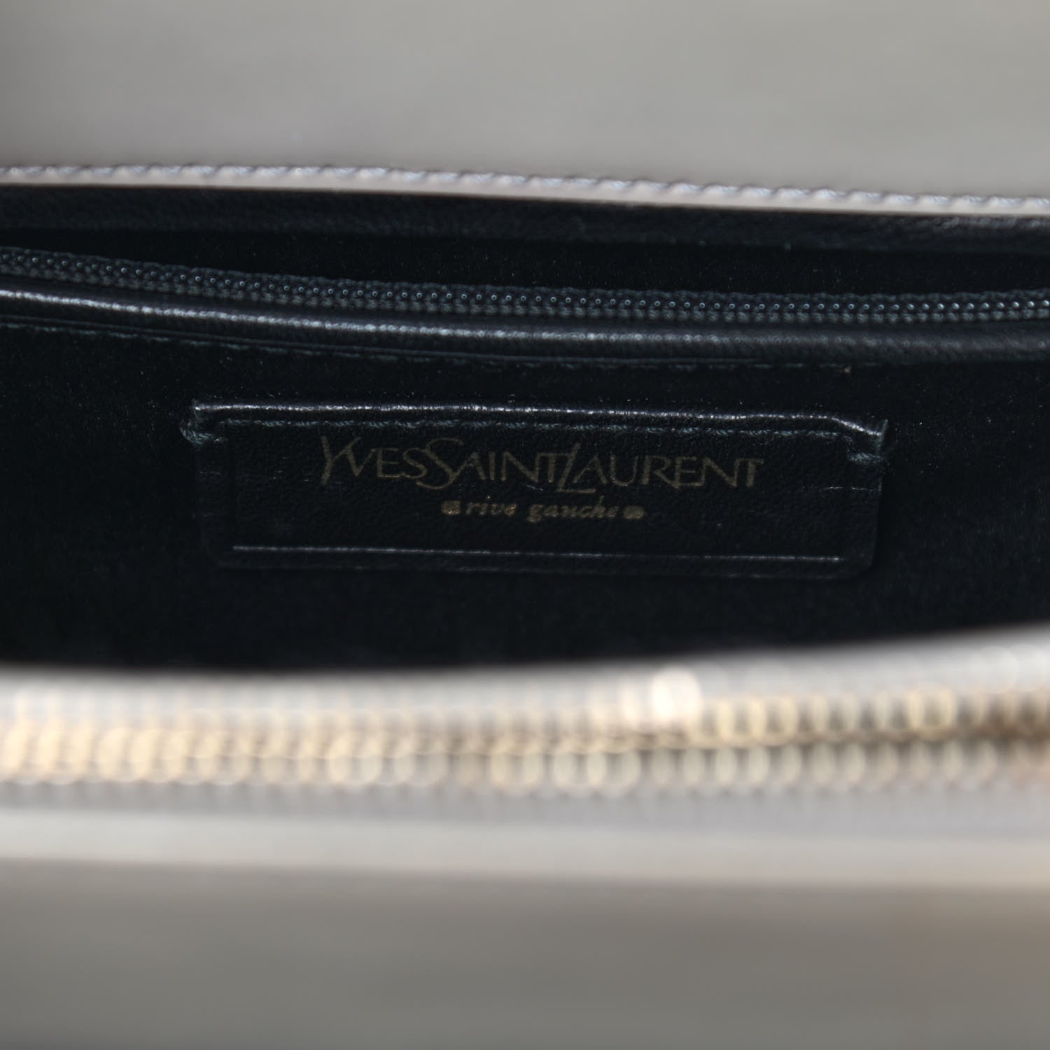 Saint Laurent Patent Small Uptown Light Grey 6 of 11