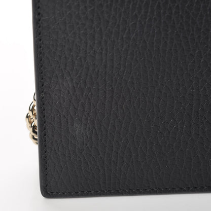 Gucci Dollar Calfskin Interlocking G Chain Wallet Black 10 of 11