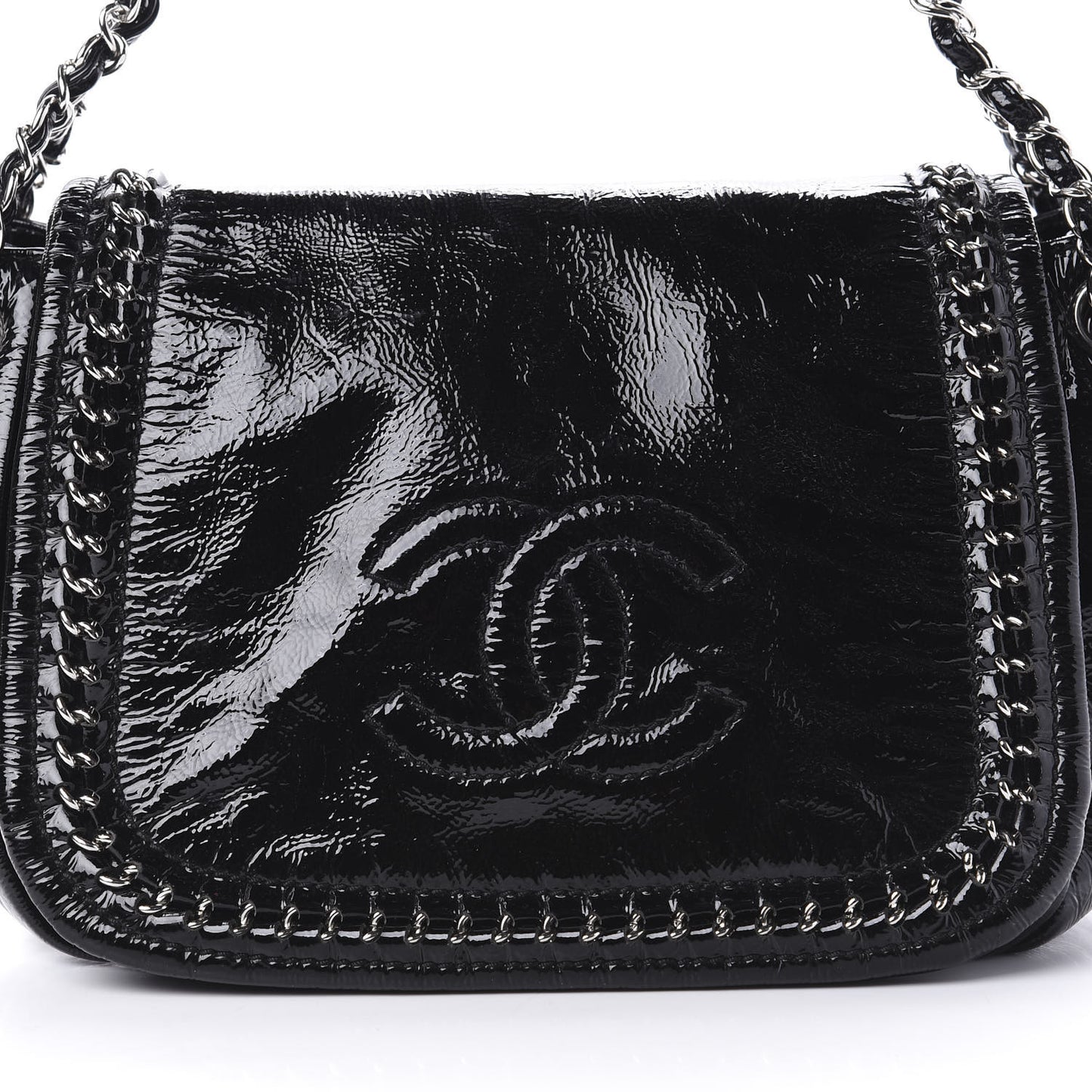 Patent Luxe Ligne Flap Black