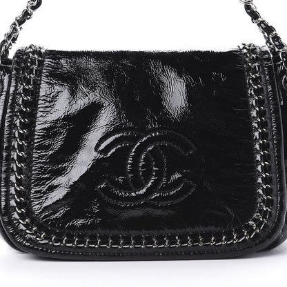 Chanel Patent Luxe Ligne Flap Black 8 of 13