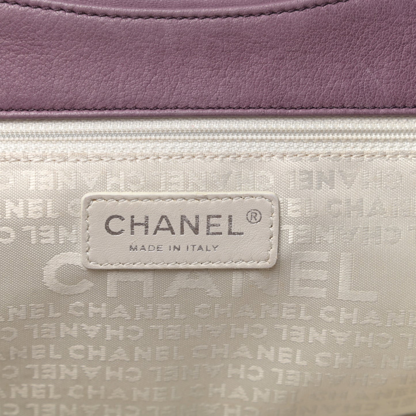 Lambskin Quilted CC Flap Light Purple