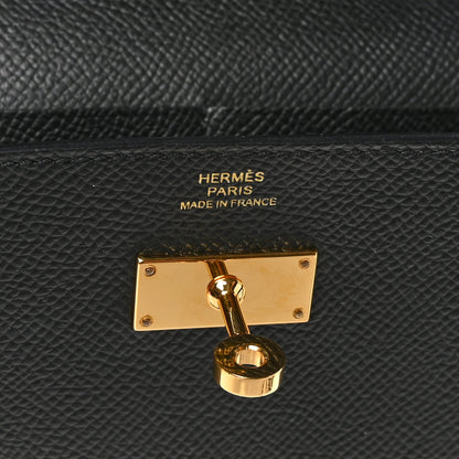 Hermes Epsom Kelly Wallet To Go Black 6 of 11