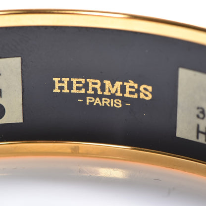 Hermes Enamel Printed Medium Caleche Bracelet 70 Rose Dragee 5 of 5