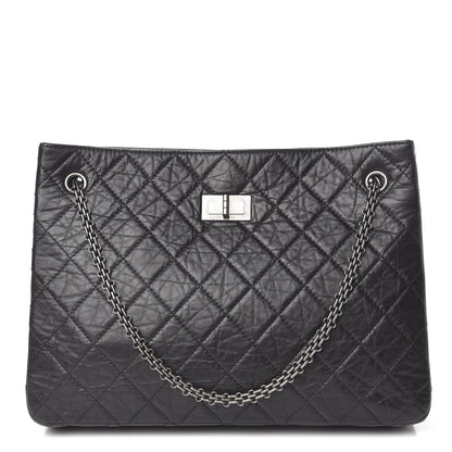 Chanel Aged Calfskin Quilted Reissue 2.55 Tote Black 1 of 10