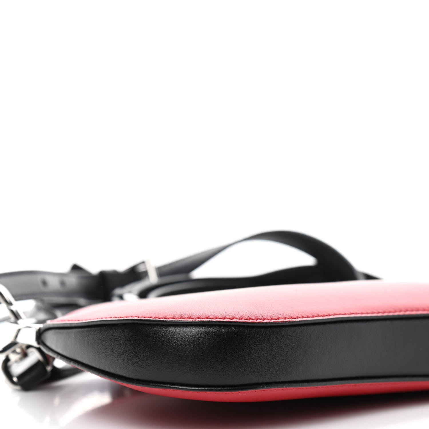 Prada City Calfskin Sidonie Crossbody Bag Rosso Black 8 of 9