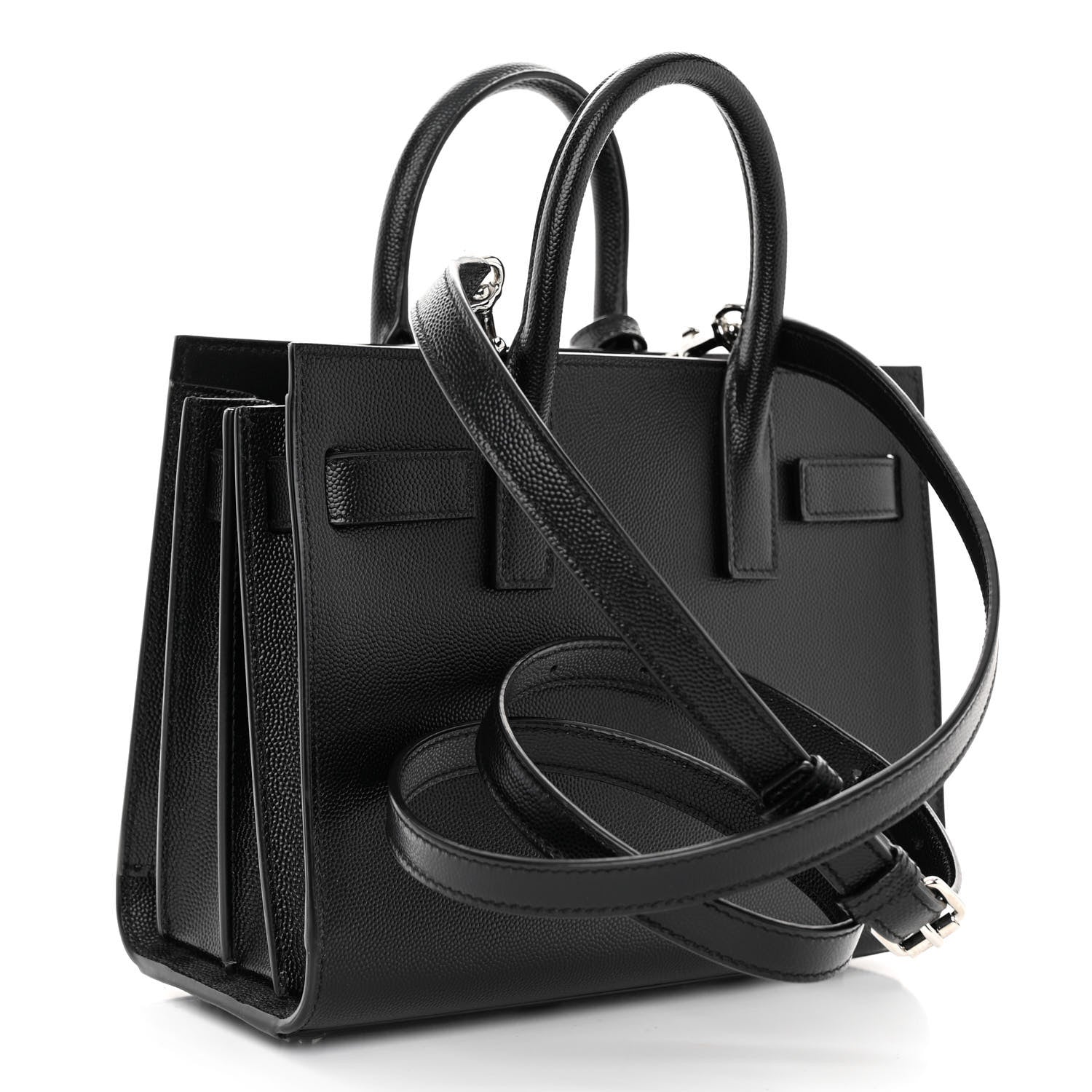 Saint Laurent Calfskin Nano Sac De Jour Black 3 of 9