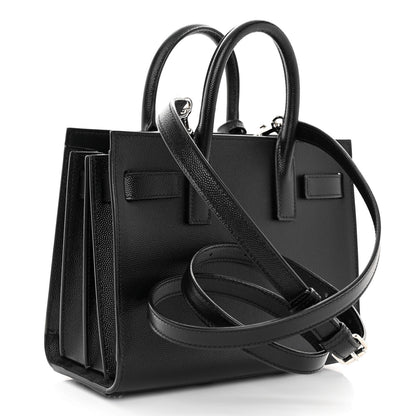 Saint Laurent Calfskin Nano Sac De Jour Black 3 of 9