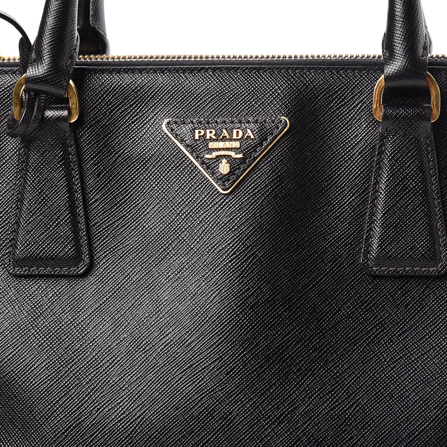 Prada Saffiano Medium Galleria Double Zip Tote Black 8 of 13