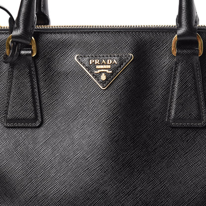Prada Saffiano Medium Galleria Double Zip Tote Black 8 of 13