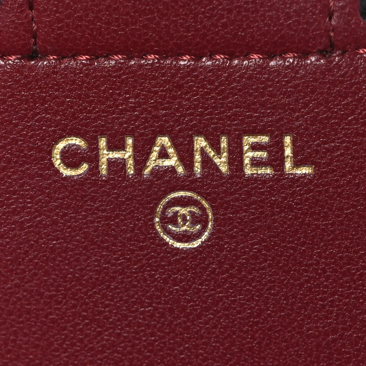 Chanel Grained Calfskin CC Flap Card Holder  Black 6 of 9