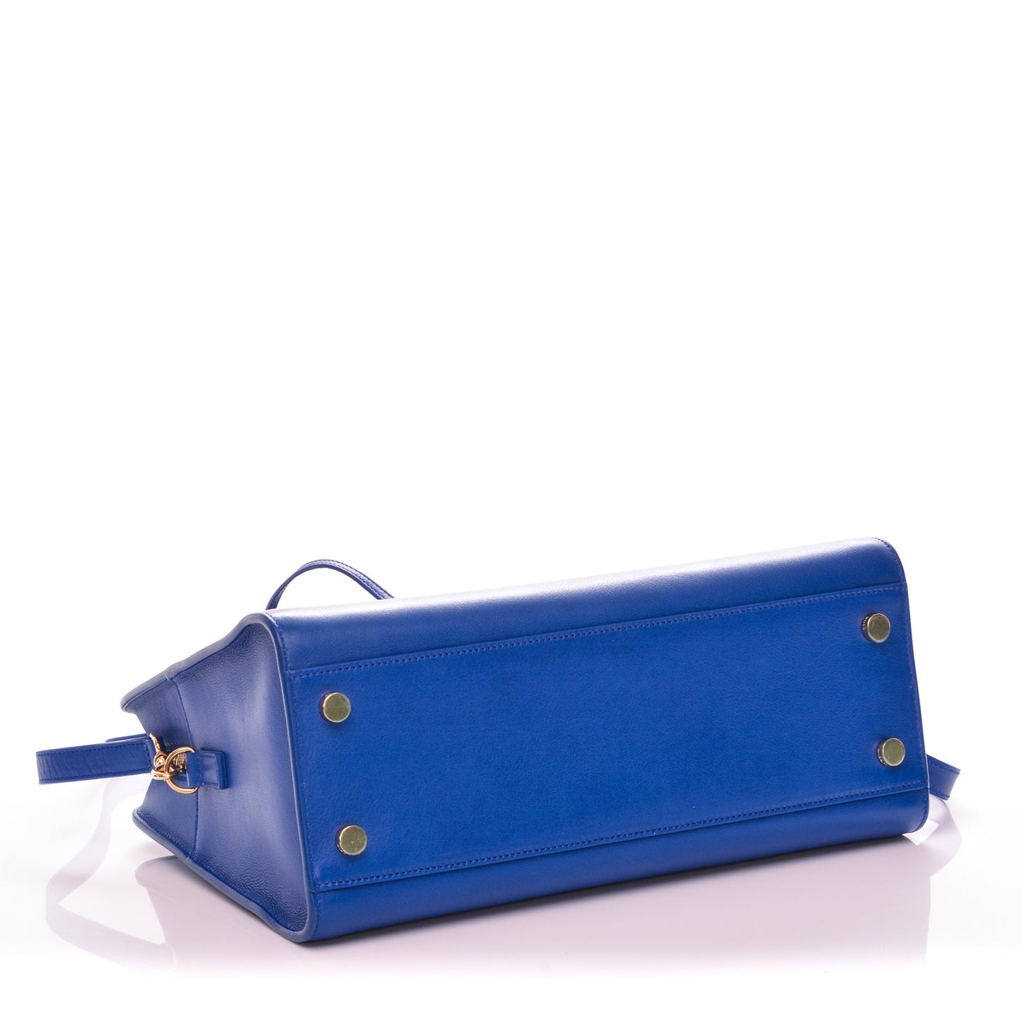 Calfskin Small Monogram Cabas Blue Majorelle