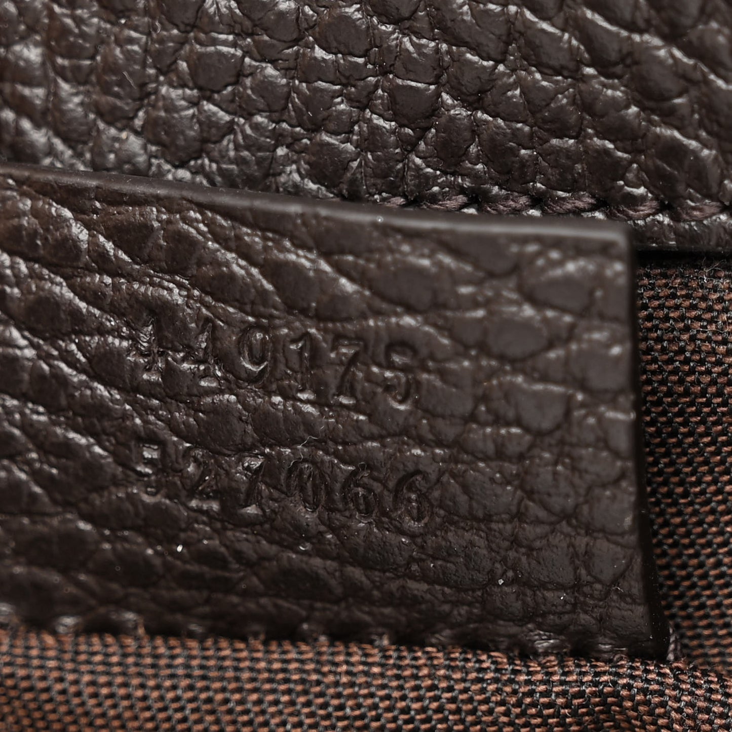 Monogram Dollar Calfskin O Drawstring Backpack Beige Ebony Testa di Moro Dark Chocolate