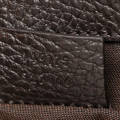 Gucci Monogram Dollar Calfskin O Drawstring Backpack Beige Ebony Testa di Moro Dark Chocolate 7 of 10