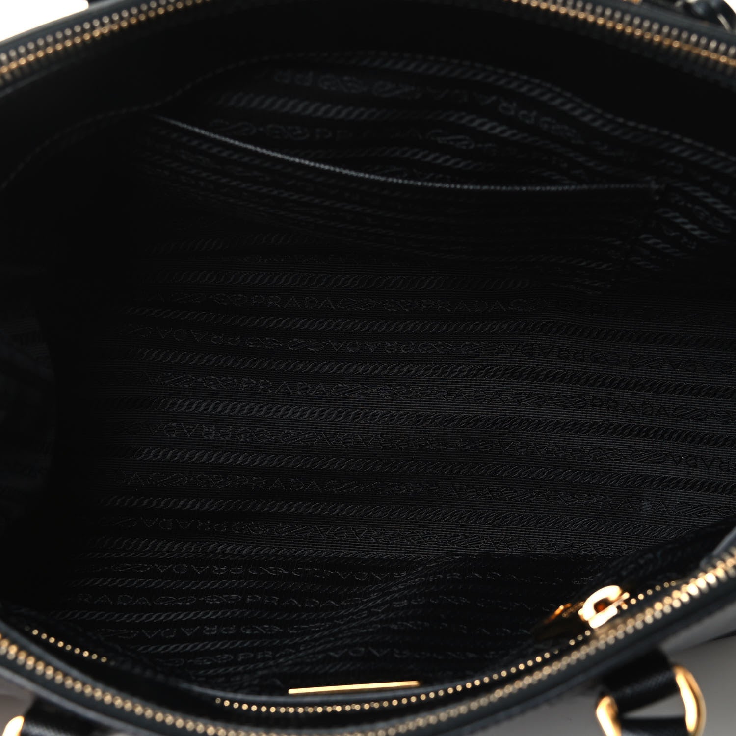 Prada Saffiano Small Galleria Double Zip Tote Black 4 of 4