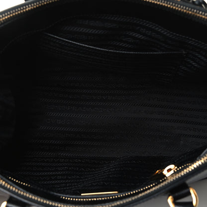 Prada Saffiano Small Galleria Double Zip Tote Black 4 of 4