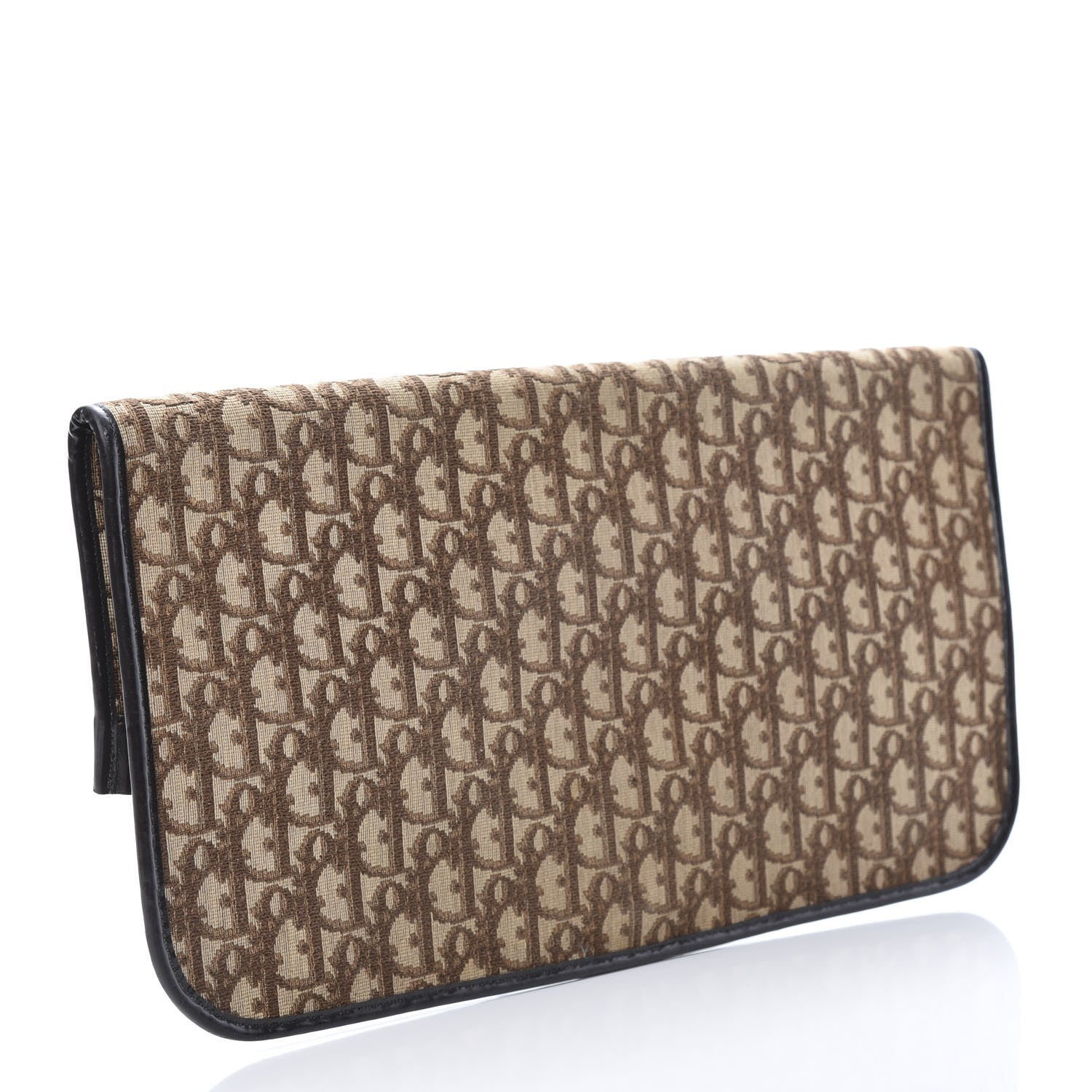 Christian Dior Monogram Fold Over Clutch Brown 3 of 11