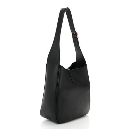 Saint Laurent Smooth Calfskin Small Le 5 A 7 Soft Hobo Black 3 of 11