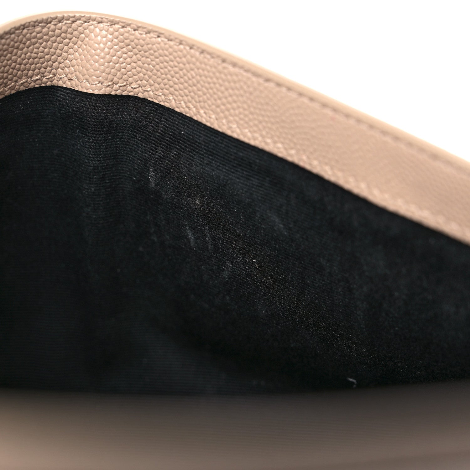 Saint Laurent Grain De Poudre Uptown Pouch Dark Beige 10 of 10
