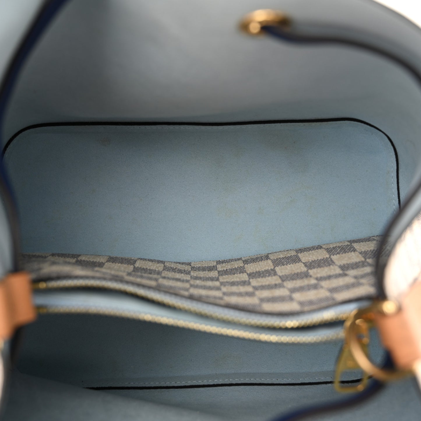 Damier Azur Braided Neonoe MM Blue