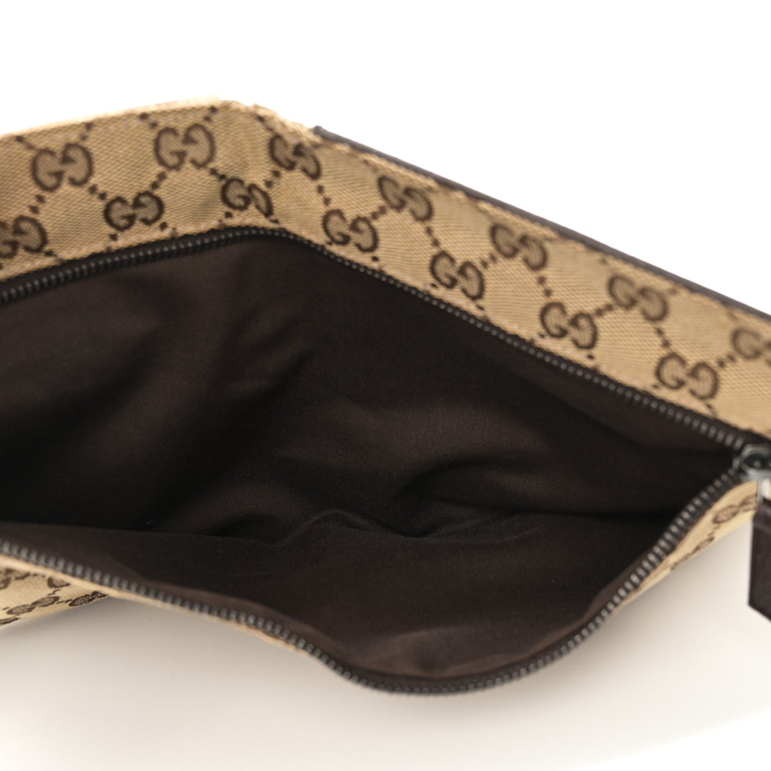 Gucci GG Monogram Double Pocket Belt Bag Dark Brown 5 of 13