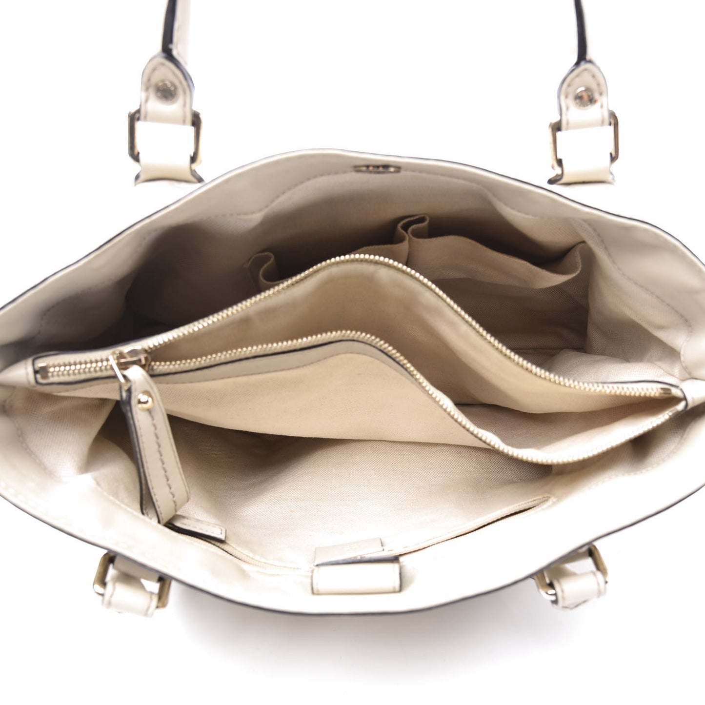 Guccissima Medium Sukey Top Handle Tote Off White