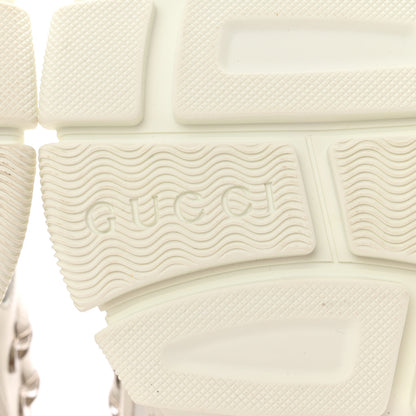 Gucci X SEGA Mesh Calfskin Suede Removable Crystals Womens Flashtrek Sneakers 38.5 Great White 6 of 14