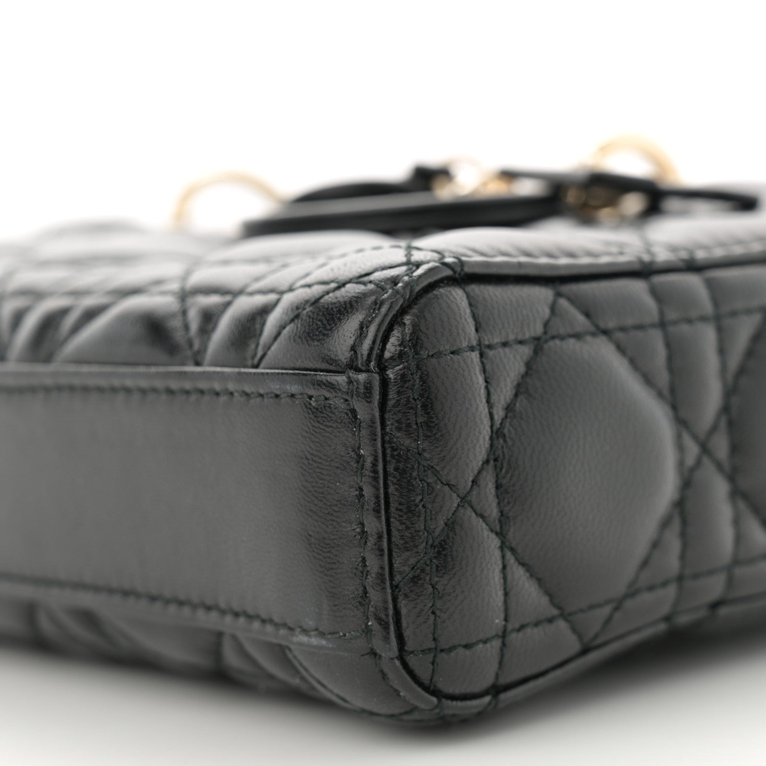 Christian Dior Lambskin Cannage Medium Lady D-Joy Black 10 of 10