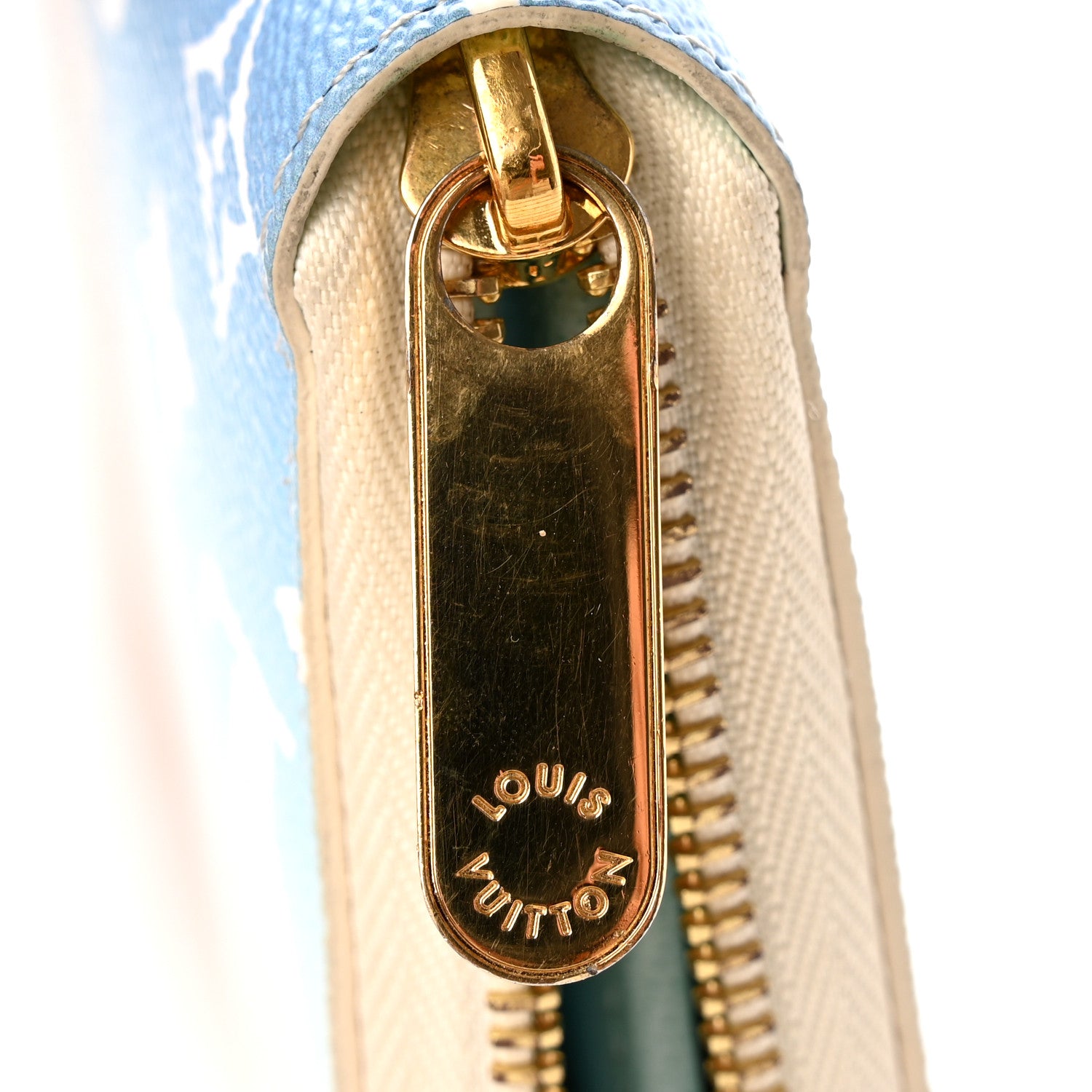 Louis Vuitton Monogram Giant By The Pool Zippy Wallet Blue 12 of 14