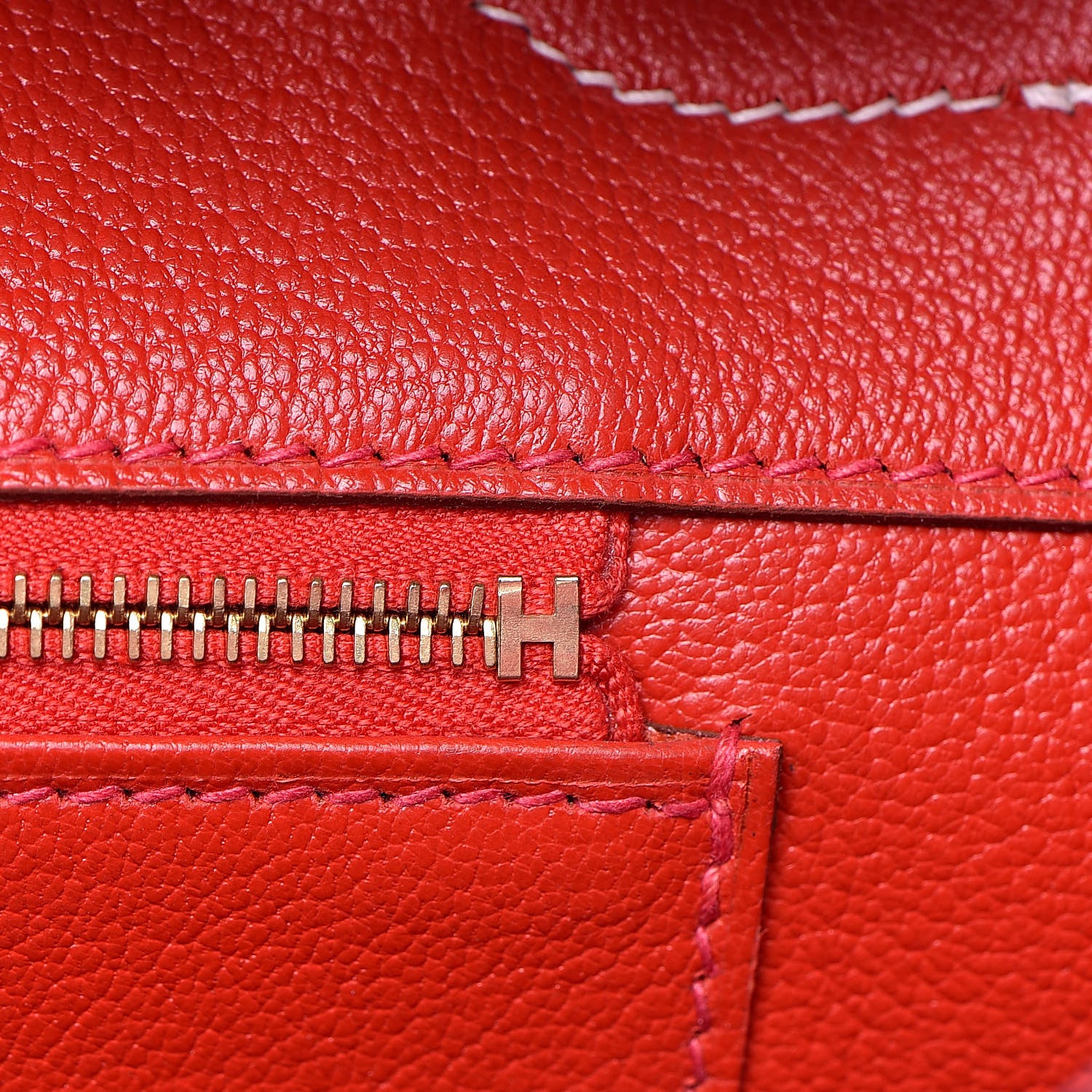 Hermes Togo Verso Birkin 35 Gold Geranium 15 of 28