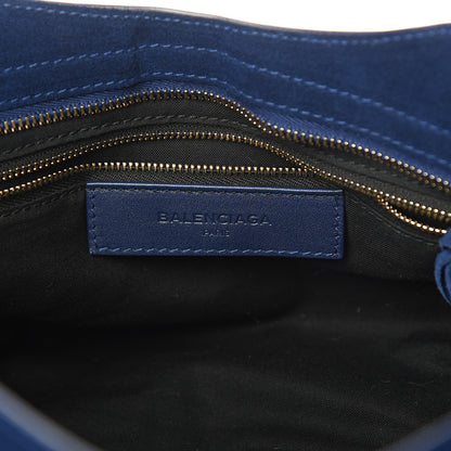 Balenciaga Baby Daim Suede Classic Gold Hardware City Bleu Pacifique 6 of 11