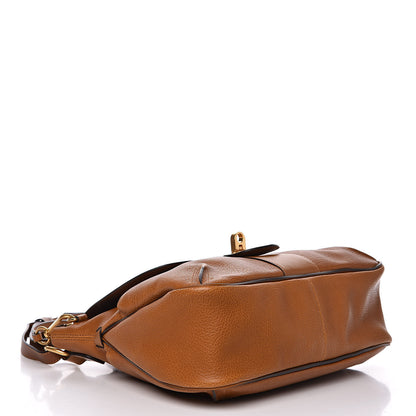 Chloe Grained Lambskin Medium Lexa Shoulder Bag Mustard Brown 4 of 10