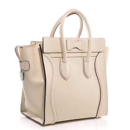 Celine Palmelato Leather Mini Luggage Bag Ivory 3 of 8