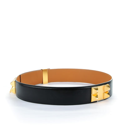 Hermes Box Collier De Chien CDC Belt 90 Black 3 of 8